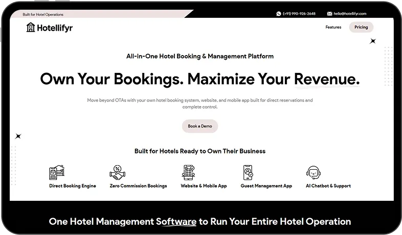 Direct Booking Engine preview